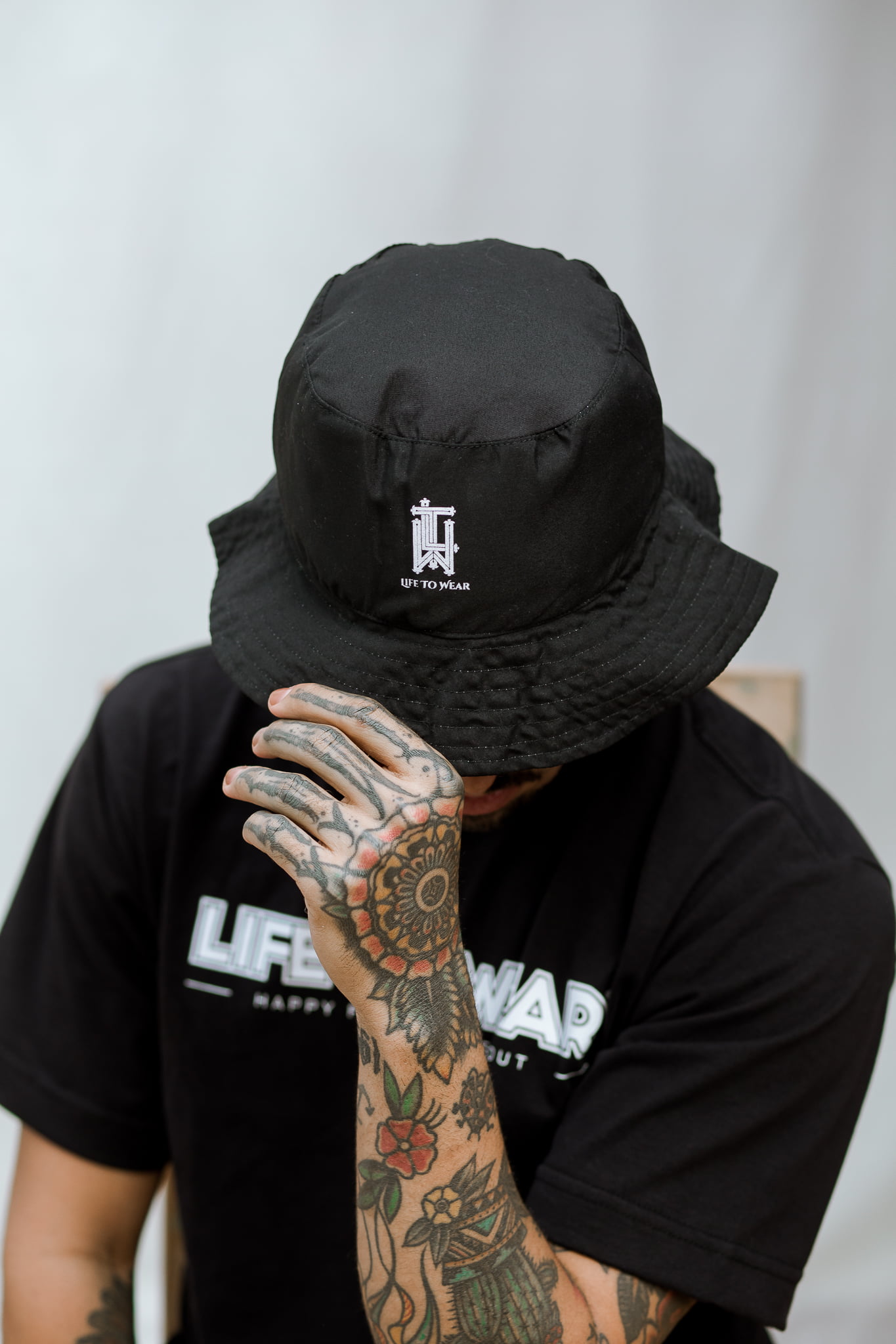 Bucket Hat Ltw Dupla Face Black/Grey 