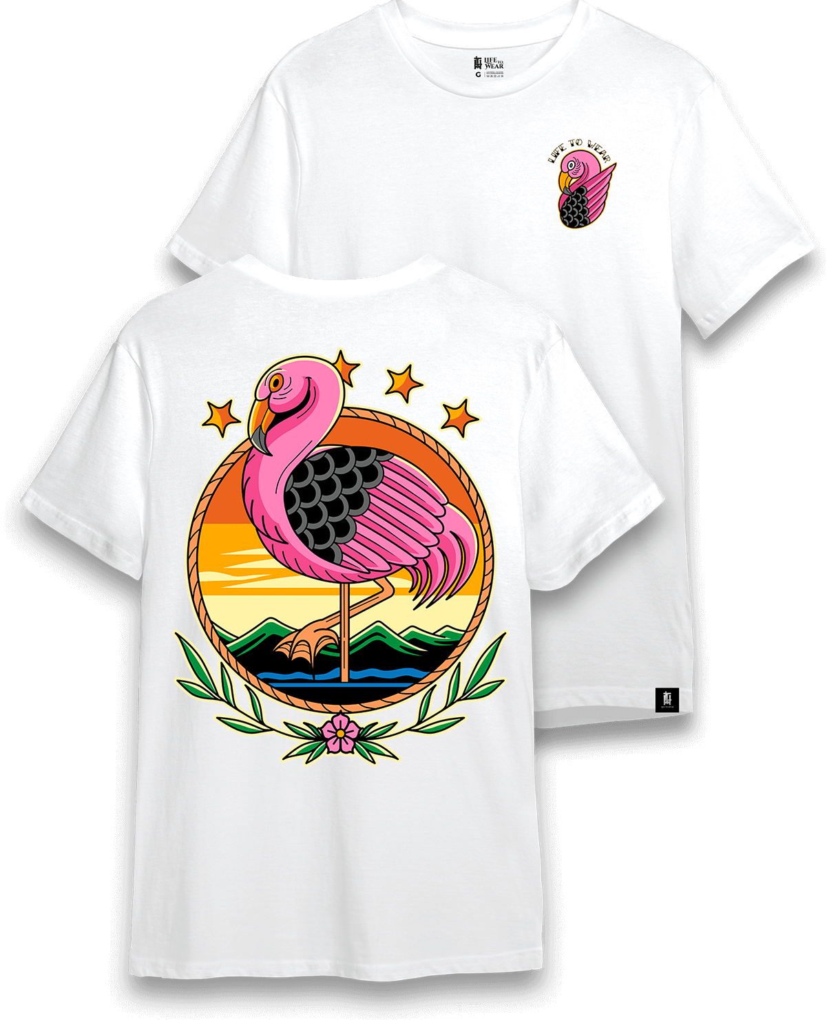 Camiseta Ltw Flamingo White